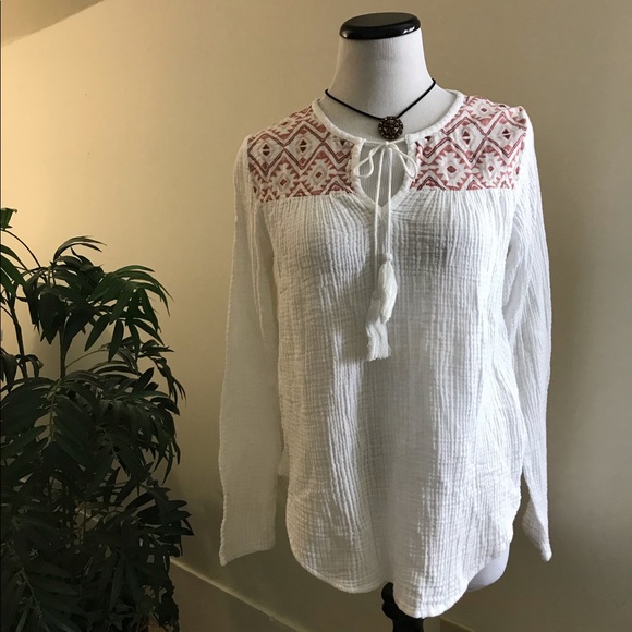 Knox Rose Tops - 🌵Knox Rose/Long sleeve Peasant lightweight Top